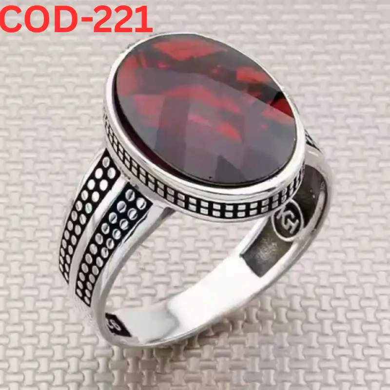 Vip অরজিনাল রুবি পাথর হাতের আংটি-221